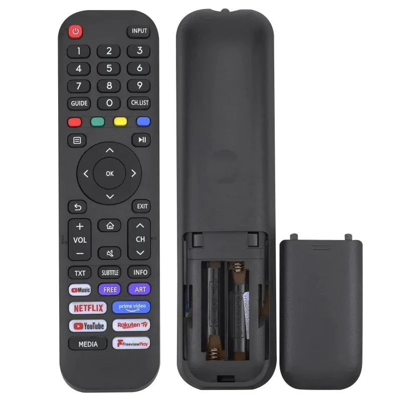 Universal Remote for All Hisense TV Remote Replacement Smart TV Remote for Hisense 4K UHD Android Smart TV with Netflix Prime Qme black