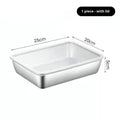 Multi-set 1 2 3 Durable 304 Stainless Steel Food Boxes Kitchen Qme 7