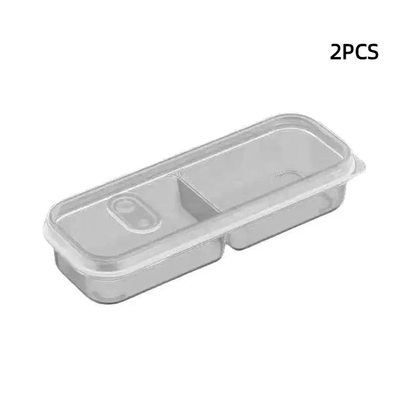 2 3-Compartment Refrigerated Storage Refrigerator Box Packed Meal Qme B