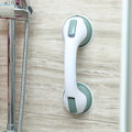 Shower Handle, Safety Assist Grip with Anti-Slip Support for Toilet and Bathroom Use – Vacuum Suction Cup Grab Bar & Accessory Qme gray 2pcs