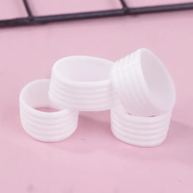 Lot Silicone Tennis Racket Grip Ring Handle Closure Rubber Qme White