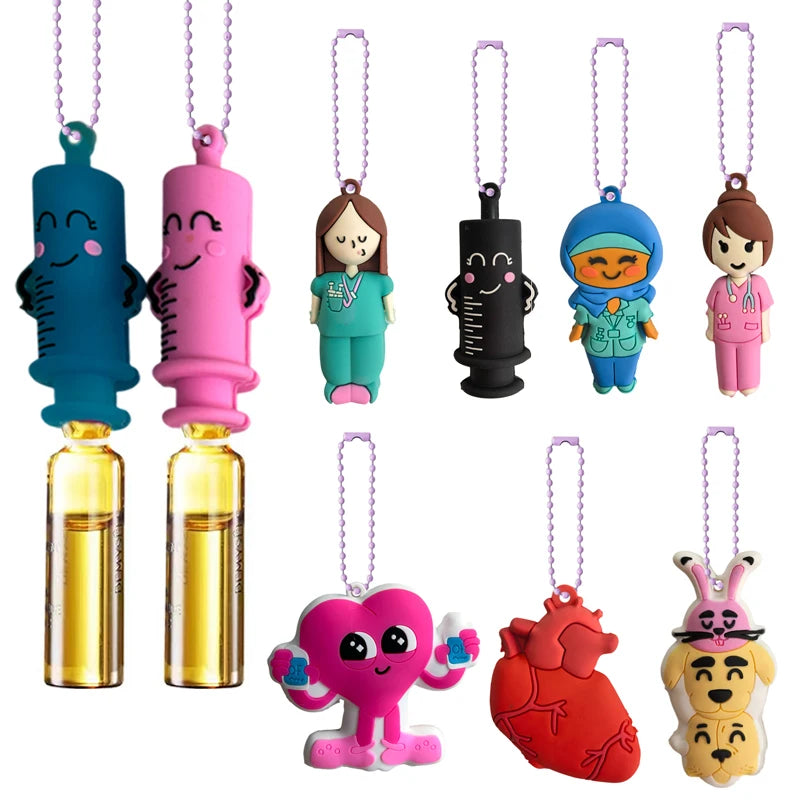 1Pc Ampoule Bottle Opener Keychain Syringe-Shaped Cutter Nurse Doctor Ampoule Bottle Opener Aid Medication Vial Breaker Tool. Qme