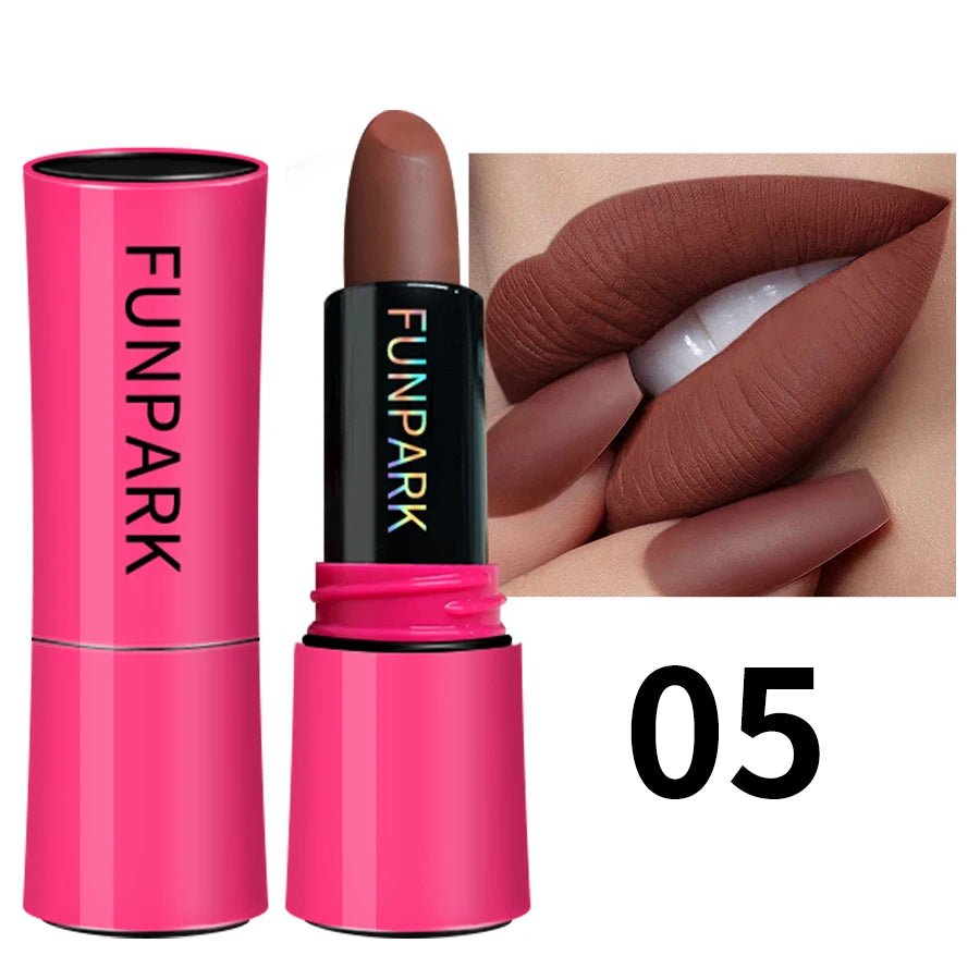 25 Colors Lipstick Non Stick Cup Matte Lip Gloss Waterproof Long Sexy Qme 05