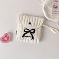 Large Capacity Handbag Women Cosmetic Bag Gifts Cute Bowknot Cherry Qme A5
