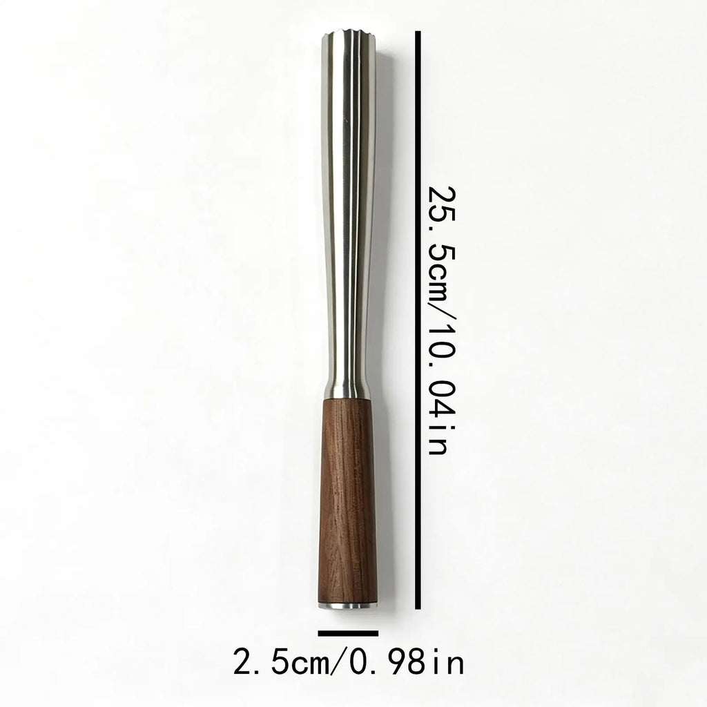 Drink Mixer Wand Comfortable Grip Crusher Tools Stainless Steel Fruit Qme