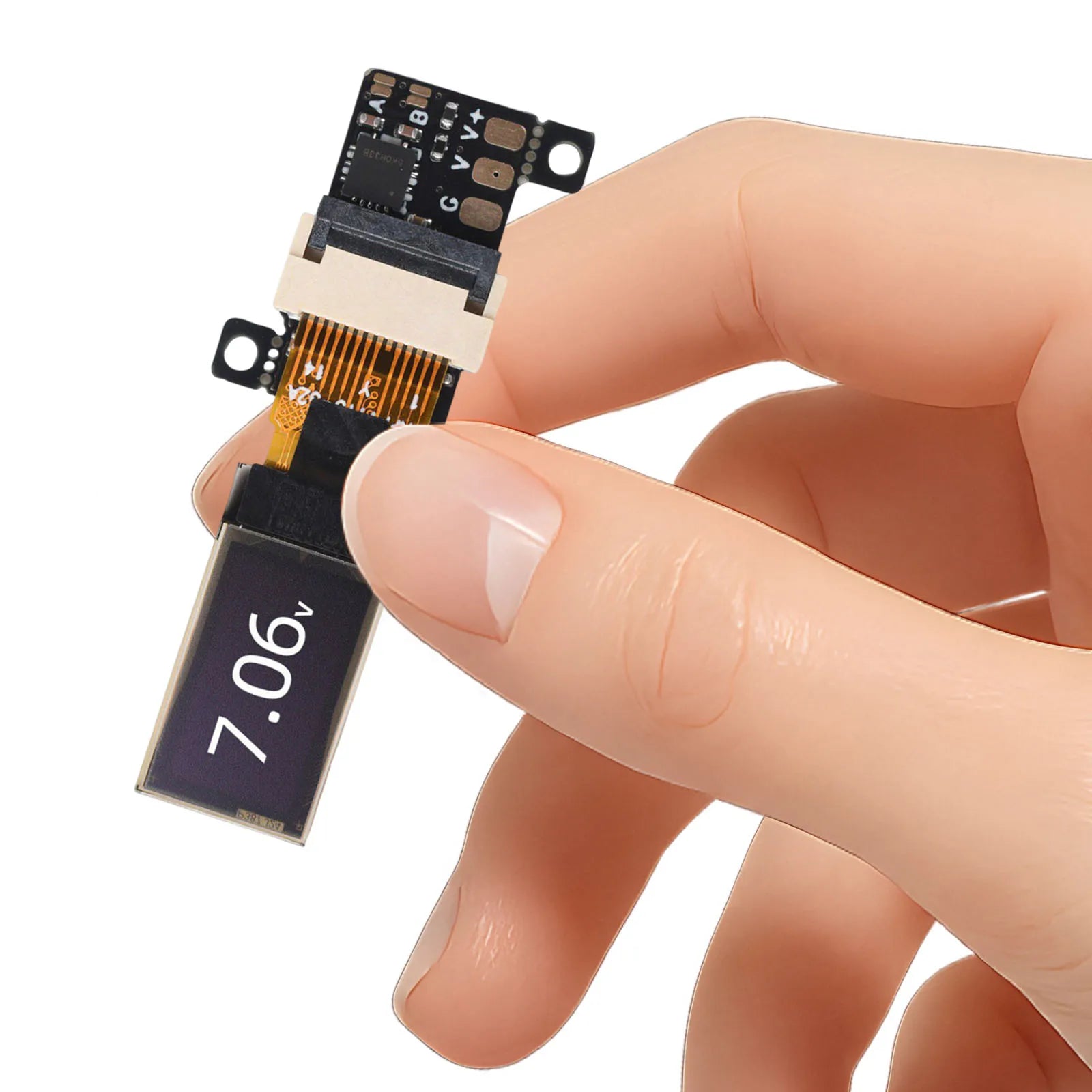 Mini OLED Digital Voltmeter Ultra Thin 0.5 Inch High Precision Voltage Meter DC 0-30V OLED LCD Display Module for Power Supply Qme