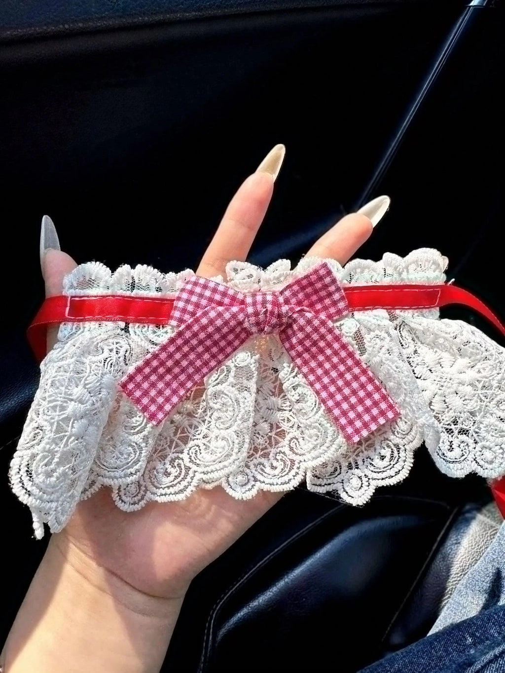 1 Cute Dress Car Shift Knob Cover Suitable Manual Automatic Qme