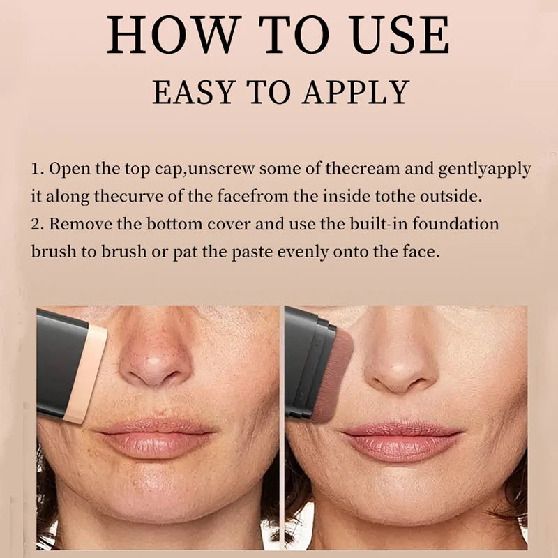 Eraser Contour Foundation Stick Moisturizing Light Long-lasting Qme