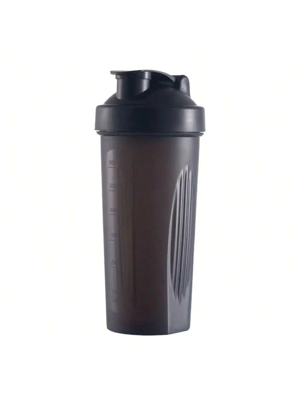 Shaker Bottle Classic Loop Hook Leak Proof Scale Small Stainless Qme black 401-500ml