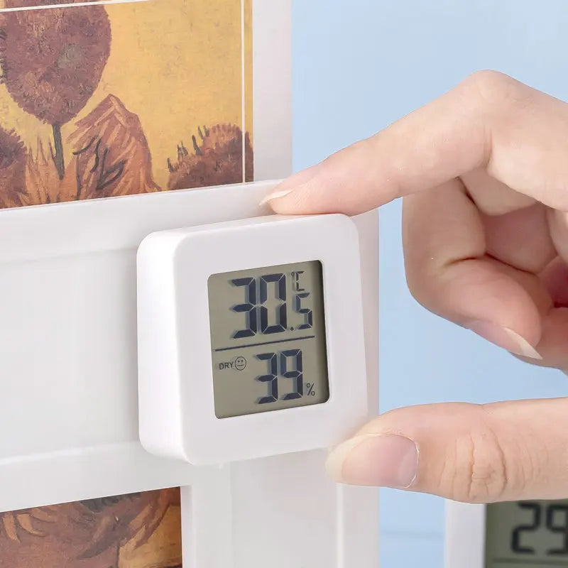 Thermohygrometer Elektronik Digital Dalam Ruangan Mini Termometer Qme