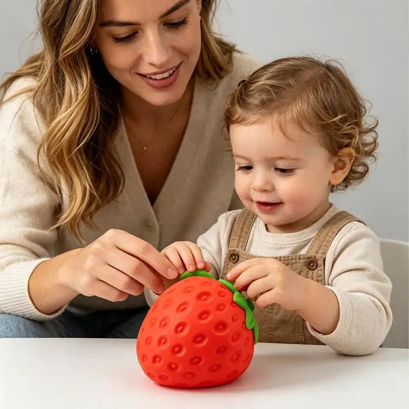 Slow Rising Soft Giant Strawberry Fidget Toy Non-toxic Squeeze Adults Qme