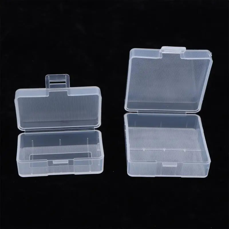 9V Battery Holder Transparent Plastic Storage Boxes Durable Cell Qme