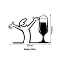 Hang Installation Line Figure Modern Metal Poster Living Room Bedroom Qme A7