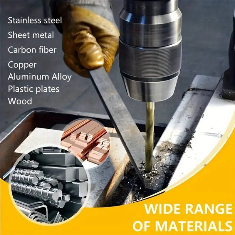 A02F-Industrial-Grade Full-Grinding Small Twist Drill 180PC High-Speed Steel Round Shank Number Drill Box Qme