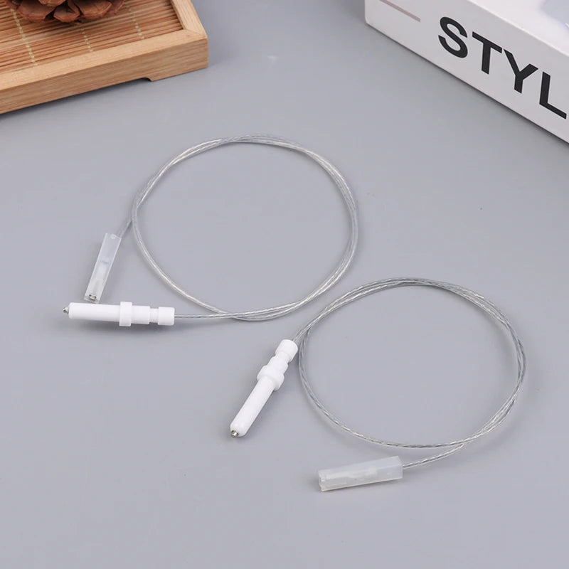 Gas Cooktop Stove Spare Igniter Electrode Spark Plug With Wire Ignition Ceramic Pin Ceramic Height 35mm 40mm For Gas Cooker Qme