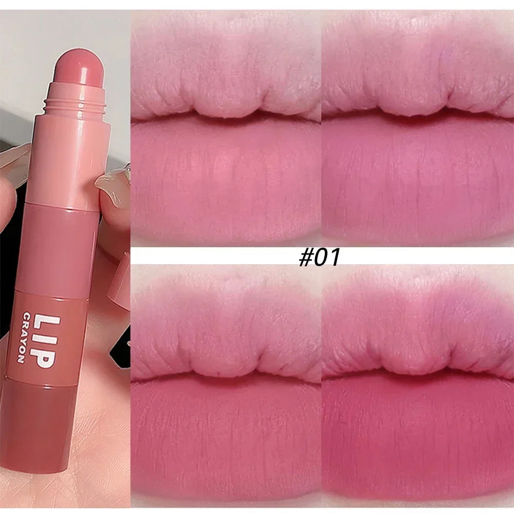 Lipstick Lip Gloss 4 Colors 1 Matte Velvet Pen Lipliner Waterproof Qme 4 Colors In 1-1