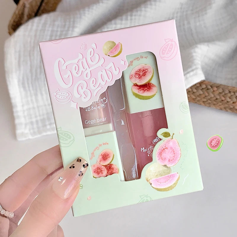 Guava Hydrating Lip Balm Oil Gege Bear Light Moisturizing Soothing Qme GX1563