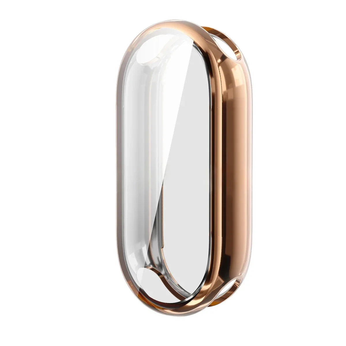 For Xiaomi Mi Band 9 Full Cover PC Case For Xiaomi Mi Band 8 Screen Protector For Mi band8 Protective Case TPU Watch Case Qme Rose Gold for Mi Band 9