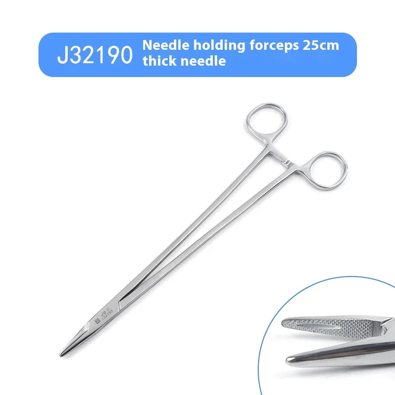 Needle Holder Medical Surgery Stainless Steel Forceps Thick Thin Qme j