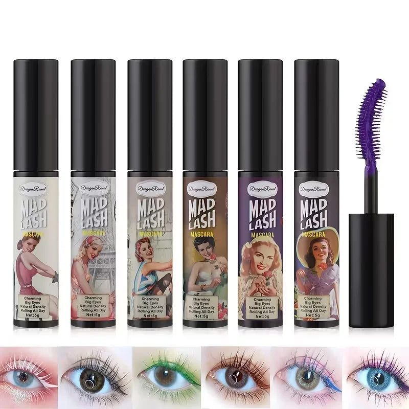 Colorful Slender Mascara Waterproof Fast Drying Curling Eyelashes Qme