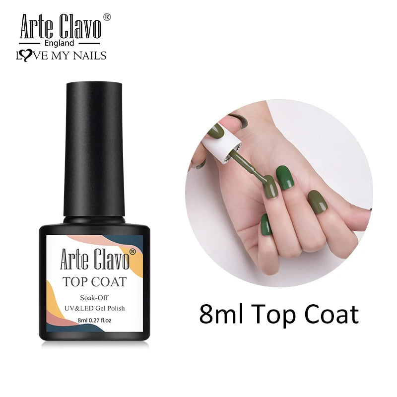 Arte Clavo Gel Nail Polish 180 Colors Supplies Varnish Semi Permanent Qme