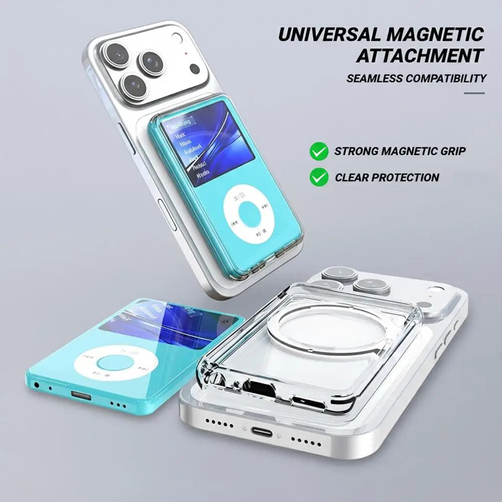 For INNIOASIS Y1 Magnetic TPU Case Support Magsafe Magnetic e Ultra Thin Transprent Soft Case Portable MP3 Player Case Cover Qme