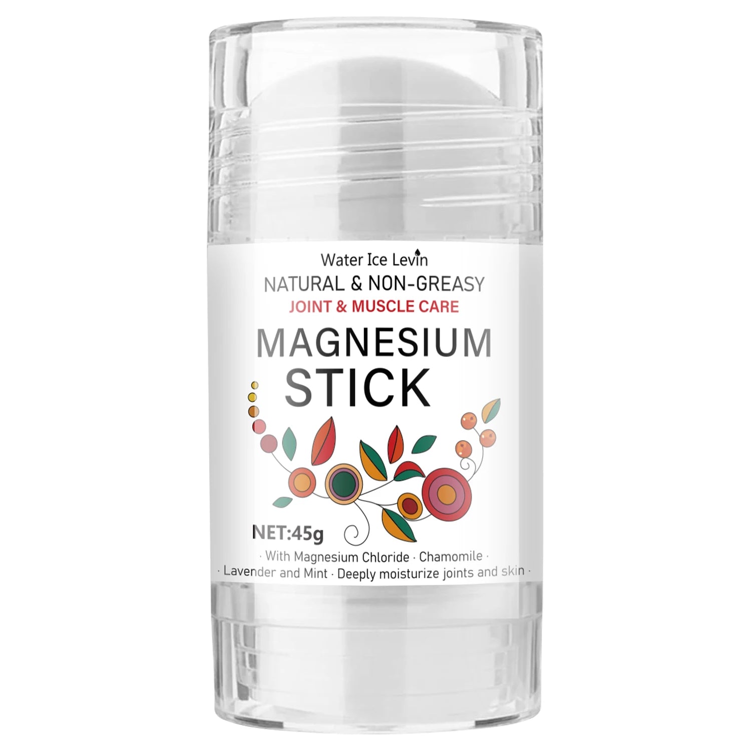 Magnesium Stick for Joint & Muscle Care - Natural, Non-Greasy with Chamomile & Lavender, Deeply Moisturizes Qme Beige 45g