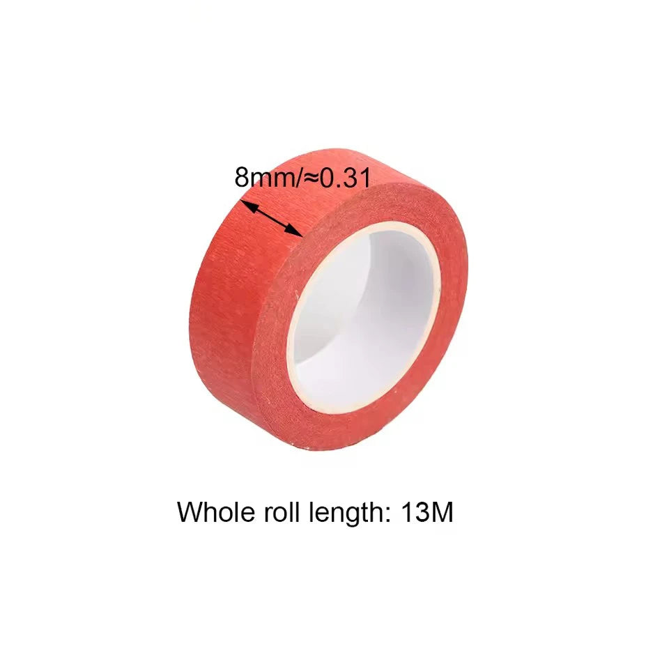 8 Rolls of colored Tape Set Solid Color Cute And Easy To Tear Paper Rainbow Tape DIY Decoration Decorate Notebook Cover Qme
