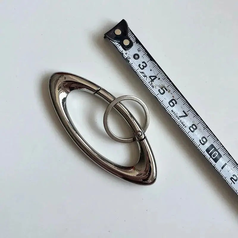 Zinc Alloy Bag Charm Trinkets Keychain Cross Carabiner Keychain Camping Hiking Outdoor Climber Waist Pendant Accessories Gift Qme A6
