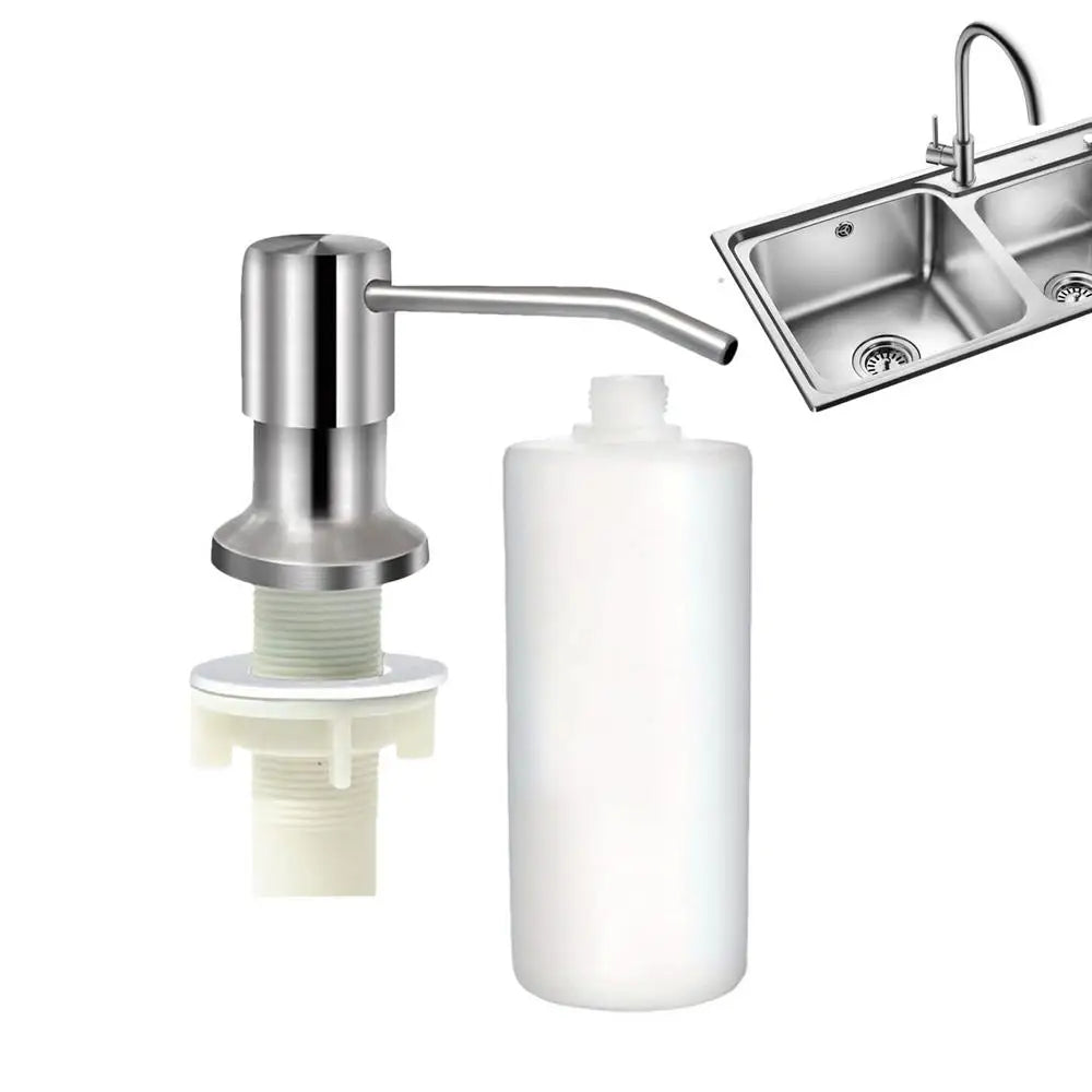 Built Soap Dispenser Liquid Bottle Dish 360 Degrees Rotation Qme WHITE China Mainland