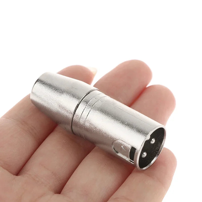 3-Pin XLR Female Stereo Audio Connector Microphone Adaptors Coupler Qme