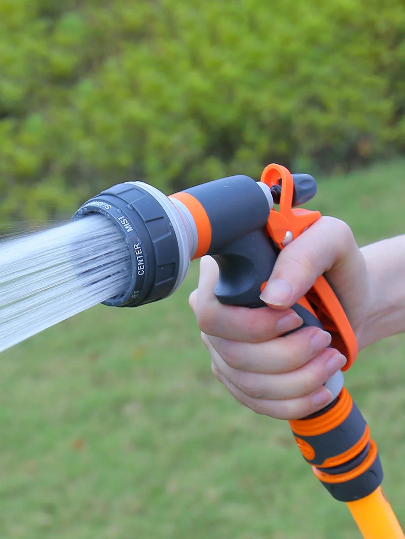 8 Pattern Garden Water Gun Hose Nozzle Mutifunctional Household Car Washing Yard Water Sprayer Pipe Tube Nozzle Sprinkle Tools Qme