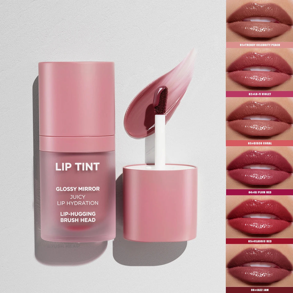 6 Colors Matte Velvet Lip Gloss Waterproof Non-stick Cup Long Lasting Moisturizing Lipstick Full Hydrating Lip Tint Daily Makeup Qme