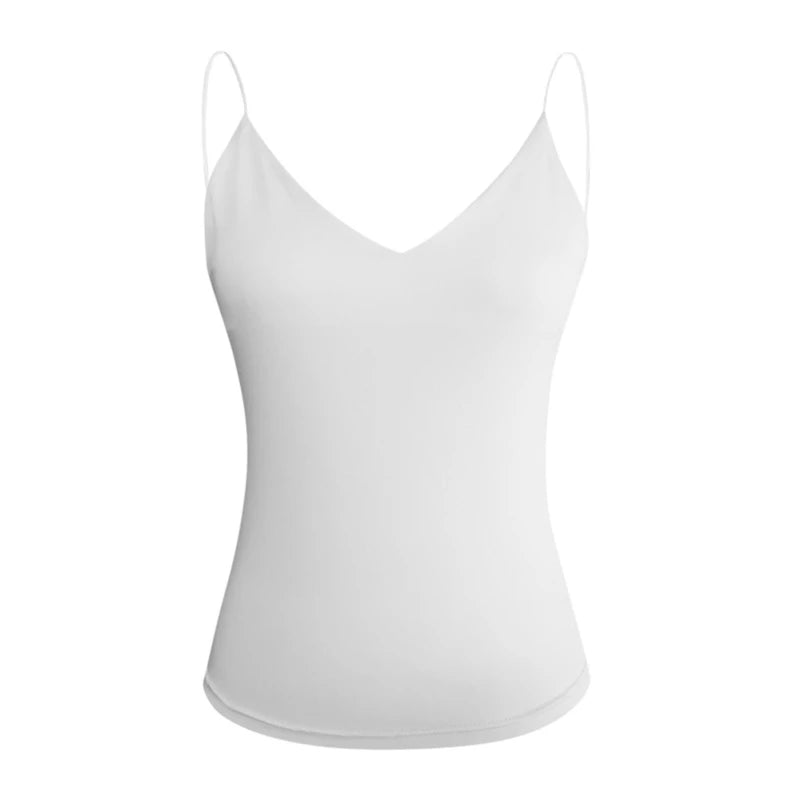 Women Thin Wild Solid Camis Vest Women Tank Tops Female 2023 Summer Sexy Strap Basic Tops Slim Sleeveless Camisole Qme Wt XXXL