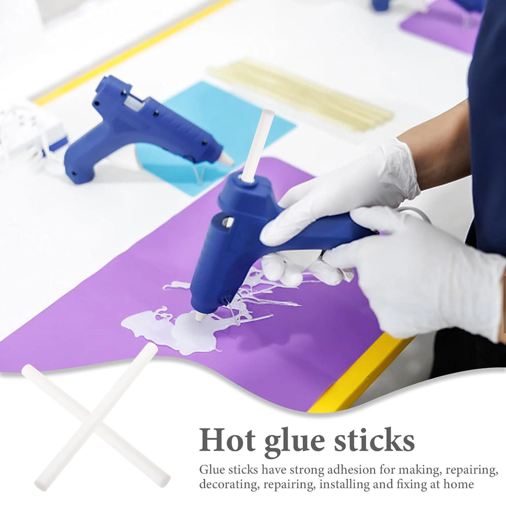 50Pcs 7mm/11mm Hot Melt Glue Stick EVA Adhesive Translucent Strong Viscosity Rods for Glue Gun Home DIY Industrial Repair Qme