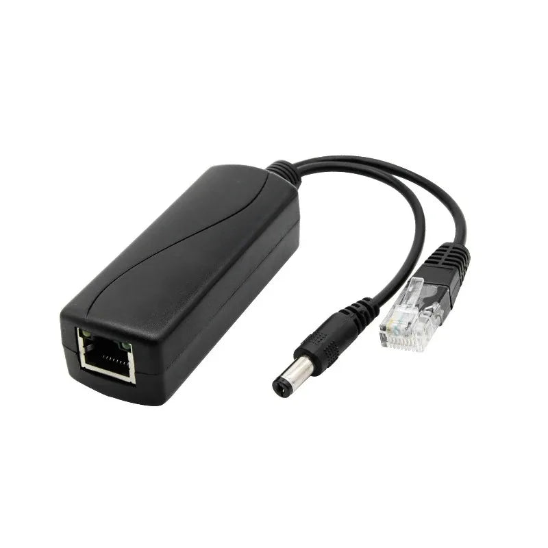 2PCS 48V to 5V POE Splitter Isolated DC Power Supply Module Separation Cable Poe Splitter for Security Cameras IP Phones Qme