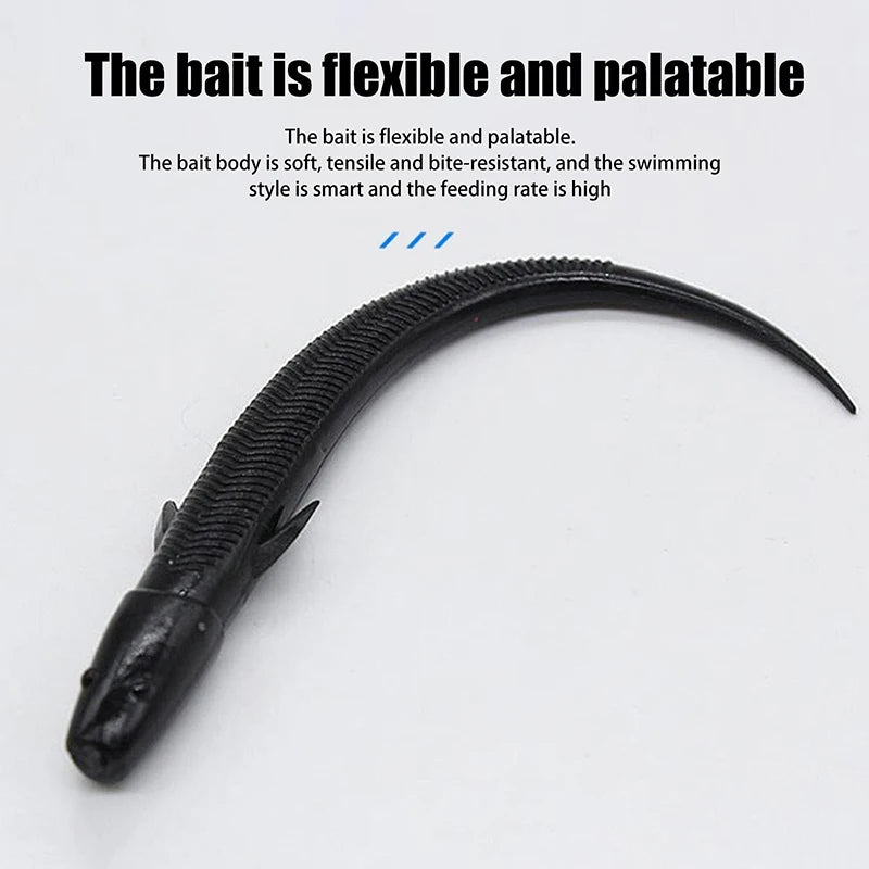 Bionic Small Fish Silicone Soft Fishing Lure Artificial Loach Bait Qme