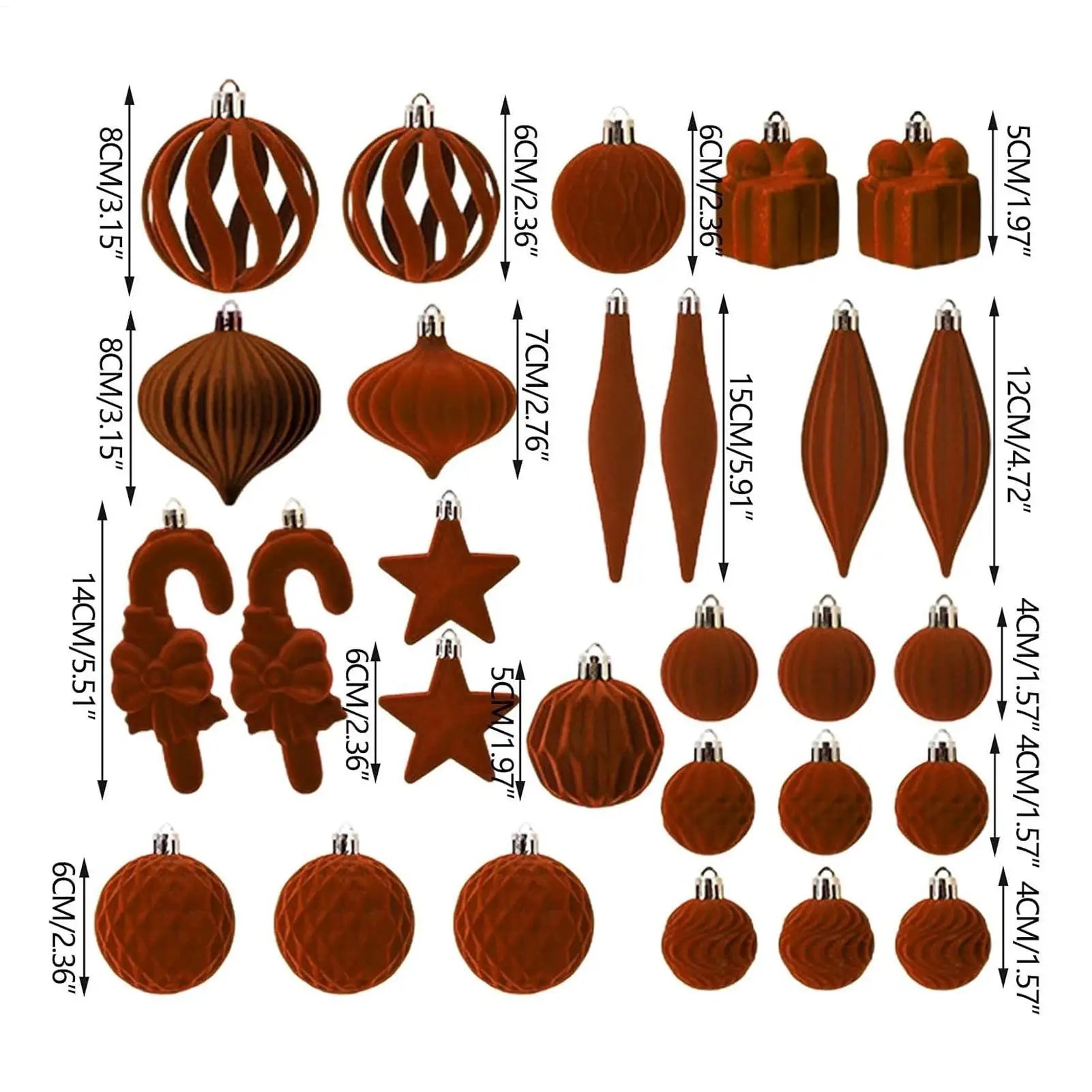 Christmas Tree Ornaments Velvet Balls Shatterproof Holiday Decor Pendant Velvet Christmas Tree Decorations For Indoor Outdoor Qme