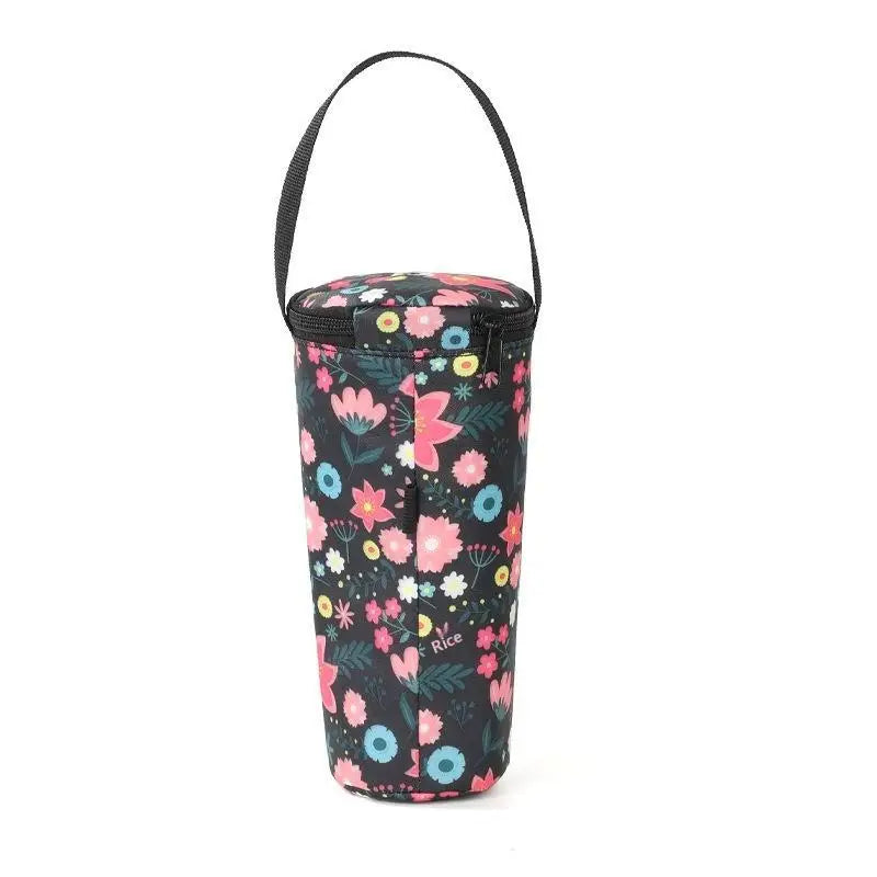 Cute Cartoon Insulated Water Bottle Carrier Bag Waterproof Fabric Qme D