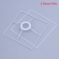 1Set Cylinder Vintage Lampshade Lamp Iron Lamp Frame Shade Accessories For E27 Lamp Socket Chandelier Qme F