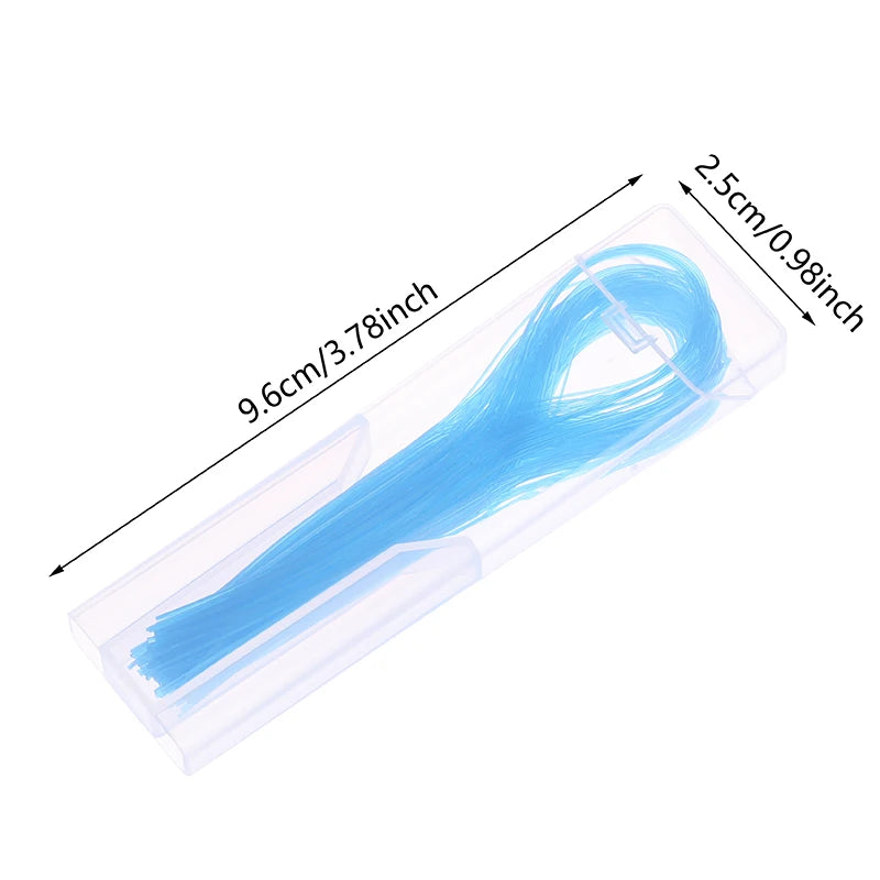 Dental Floss Threader Traction Line Oral Crown Brace Bridge Implant Qme