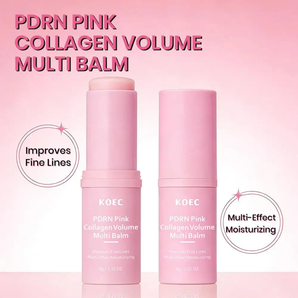 Wrinkle Bounce Moisturizing Multi Balm Face PDRN Pink Collagen Volume Qme