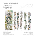 10pcs/bag Long Strip Sticker Bag The Gallery Series Exquisite Plant Flower Craft Sticker Notebook Photo Frame Cup DIY Decoration Qme 4