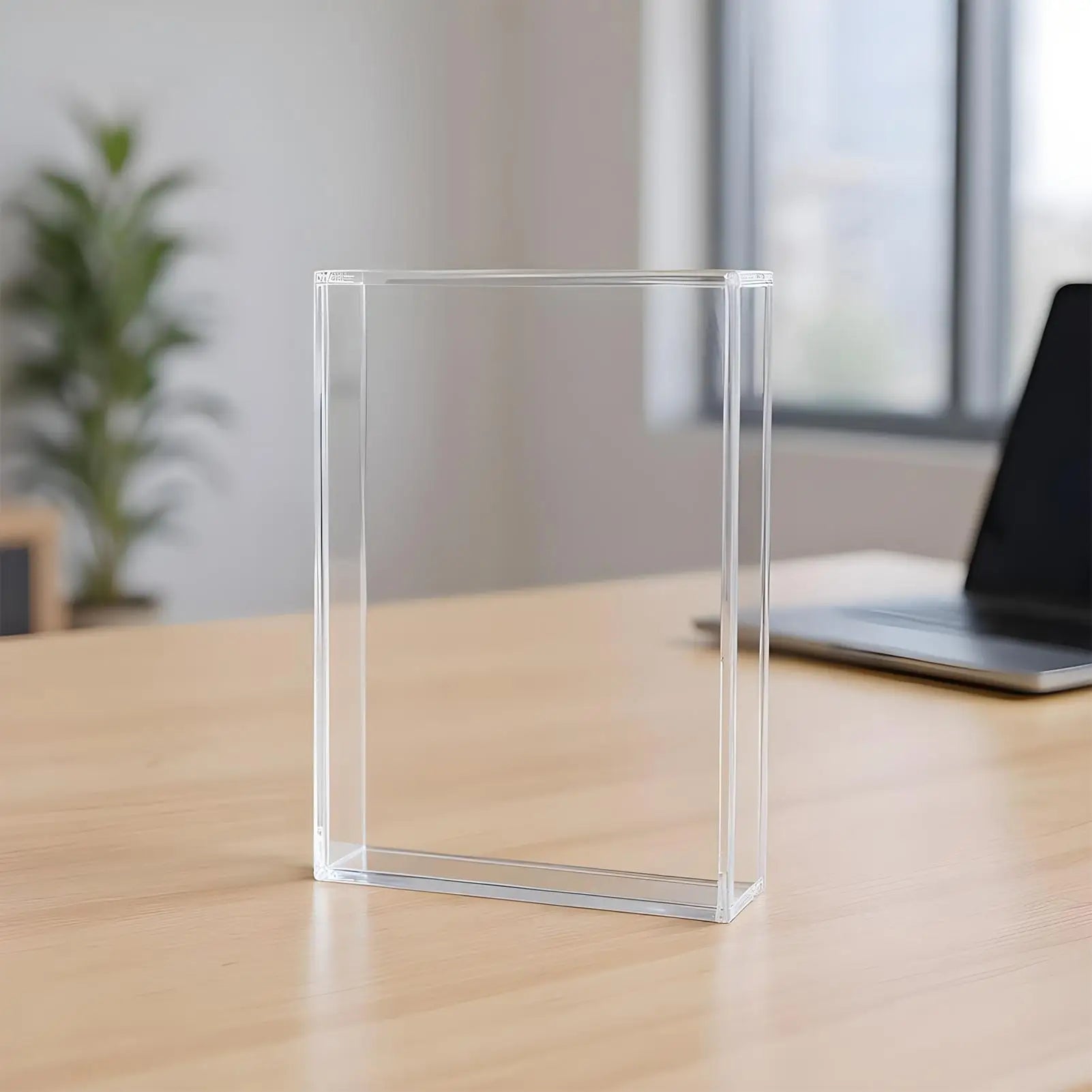 Clear Memory Box Display Case Flowers Tabletop Pictures Holder Qme