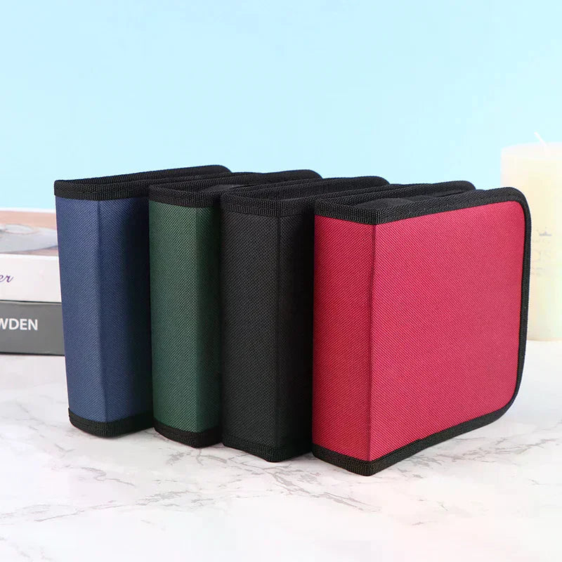 40Tablets CD DVD Discs Oxford Handbags Storage Case Organizer Booklet Qme