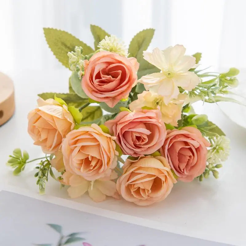 Artificial Flowers Wedding Home Bedroom Decoration Bridal Bouquet