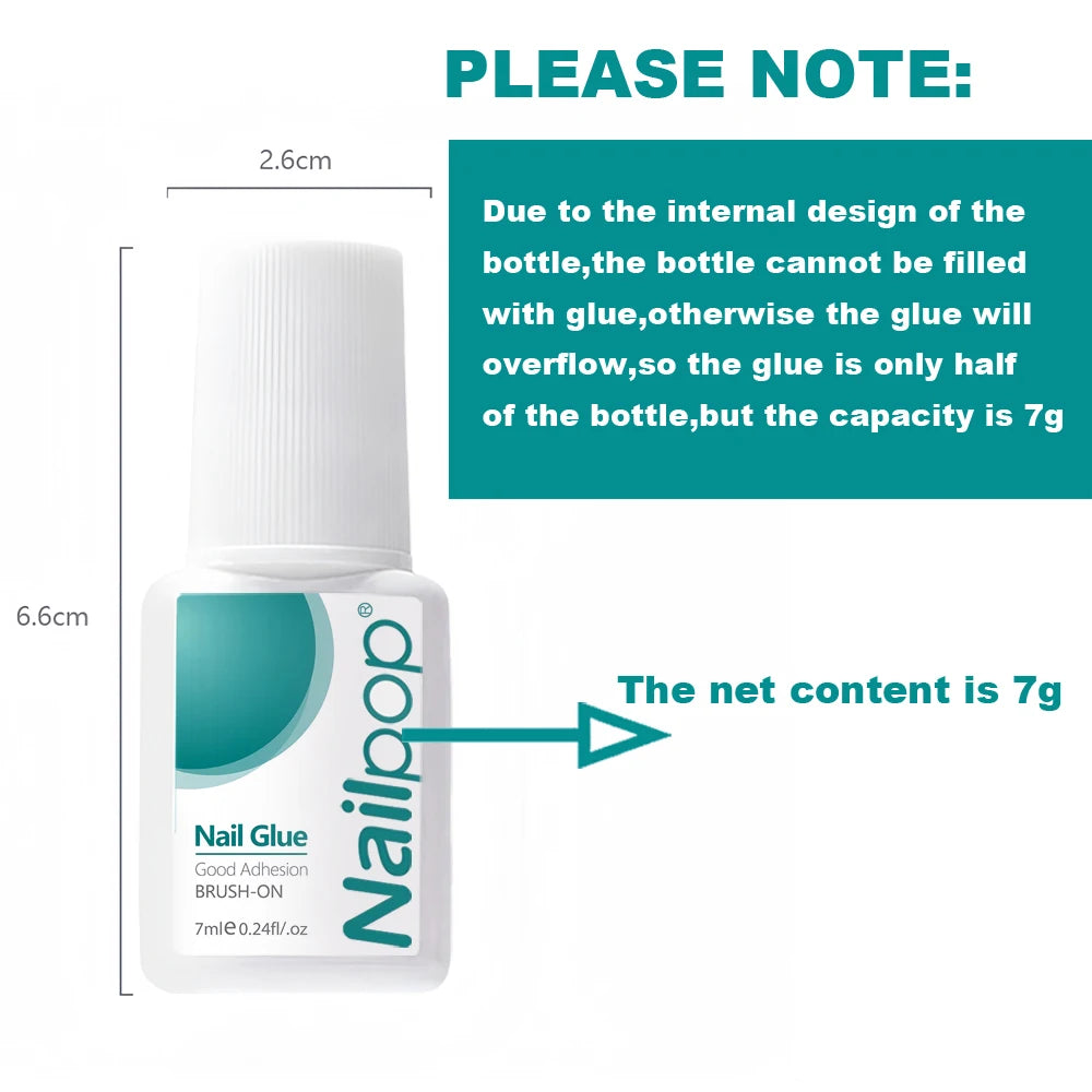 Nailpop Nail Glue 2 Strong Adhesive Fast Drying Long Lasting Qme
