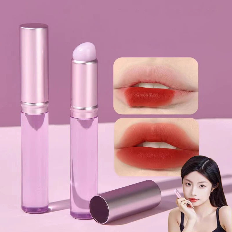 Soft Silicone Lip Brush Portable Angled Concealer Makeup Tool Round Qme