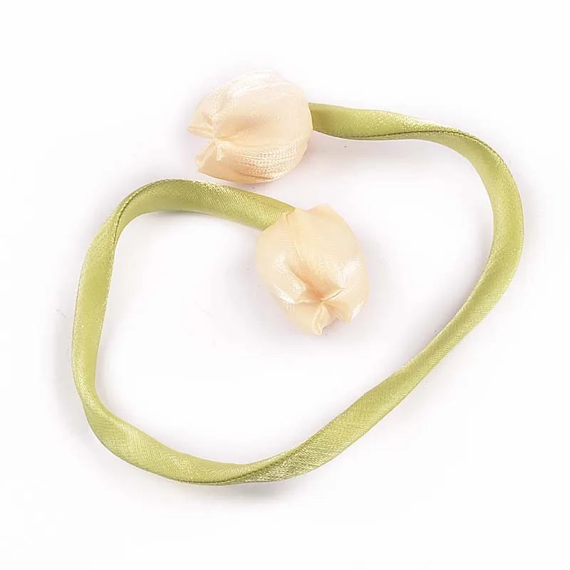 3pcs Length 46cm Tulip Hairband Female Pony Edge Clip Line Ribbon Double Ponytail Personalized Decorative Accessories cp3828 Qme 3pcs cp3828-2
