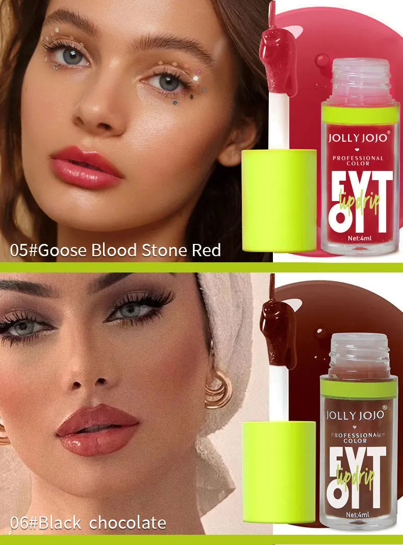Clear Lip Gloss Crystal Jelly Lasting Moisturizing Lip Oil No Sticky Sexy Gloss Korean Fashion Liquid Lipstick Makeups Lip Care Qme